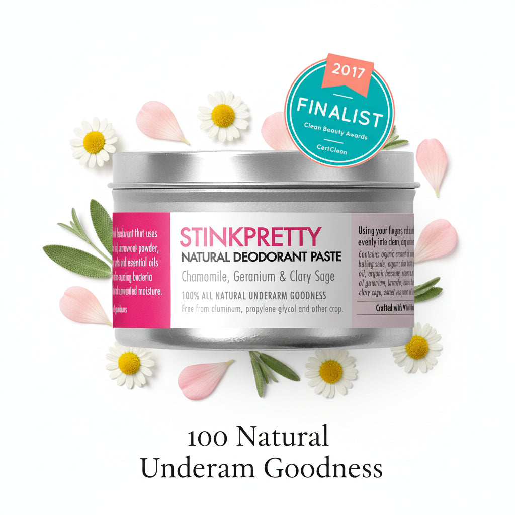 StinkPretty - Natural Deodorant with Geranium & Clary Sage