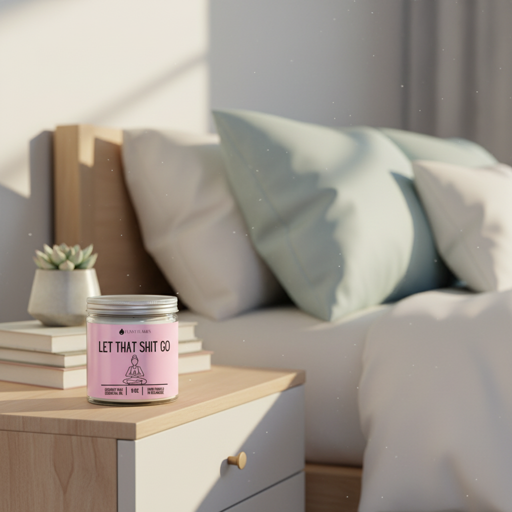Let That Shit Go (pink)- Funny Candle