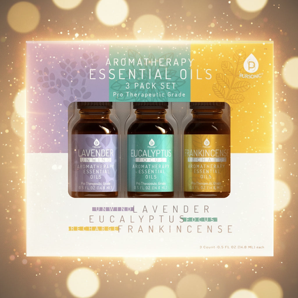 3 Pack Aromatherapy Essential oils (Lavender, Eucalyptus, Frankincense)